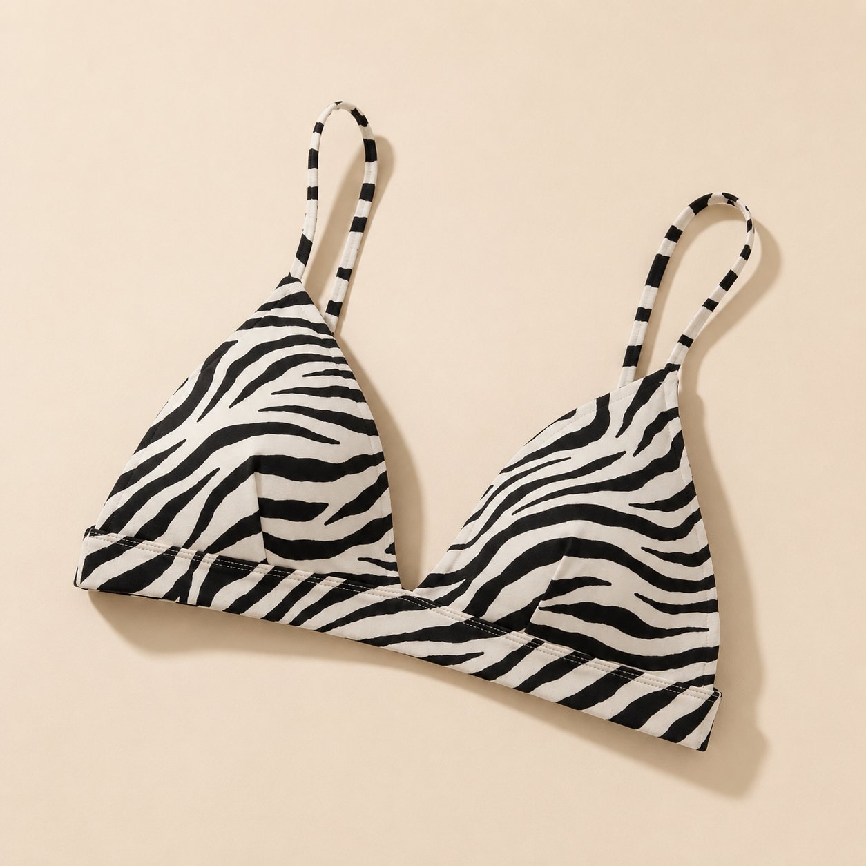 Wolke Zebra Push-Up BH – Beige Variante